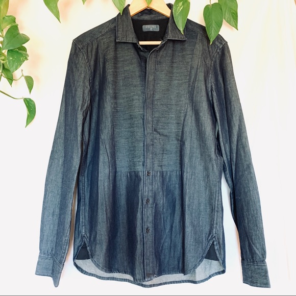 SOLD 🛑 Dark Denim Shirt - Picture 1 of 5